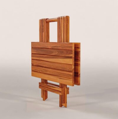 Whitebeard Sheesha Wood Foldable Medium Size Dining Table Set for Dining Room, Living Room Dining Table Garden, Outdoor, Indoor, Kitchen, Balcony, Office Room Dining with Wood Folding Center Table