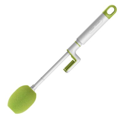 3 in 1 Multipurpose Bottle Cleaner Brush Tools Long Handle Silicone Cleaner Brushes| Bottle Cup Cleaning Brush Set | Thermos Lid Cup Cleaner for Bottle, Tumbler, Glass Vase (Random Color, 33 cm)
