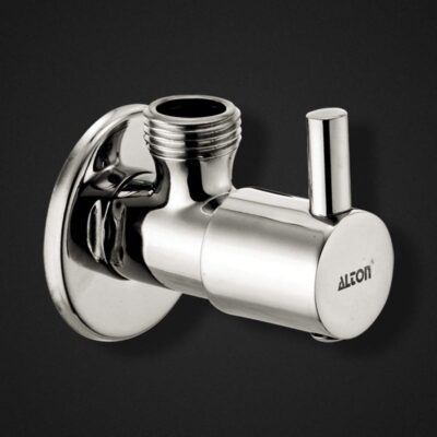 ALTON ALT2025, Brass Angle Valve With Wall Flange, Chrome (4-Piece Set)