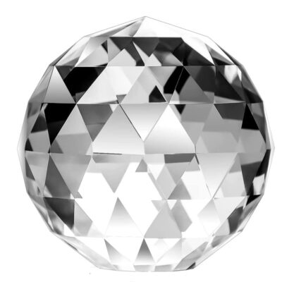 True-Ally Prism Cut Crystal Ball Paperweight – 50mm
