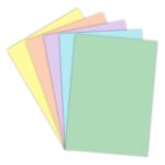 Lakeer A4 Pastel Color Paper - 5 Pastel Colors, Pack of 50 Sheets | 150 GSM Thick for Arts and Crafts, Printing, DIY Projects, Etc