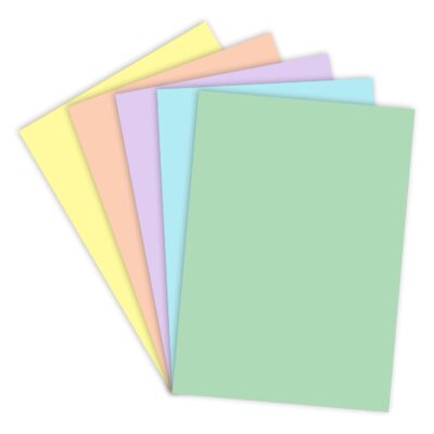 Lakeer A4 Pastel Color Paper - 5 Pastel Colors, Pack of 50 Sheets | 150 GSM Thick for Arts and Crafts, Printing, DIY Projects, Etc