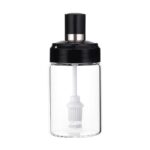 AGARO Elegant Glass Oil Bottle with Brush 250ml, Oil Container Bottle for Kitchen, Glass Bottle with Brush for Cooking, Baking, BBQ, Marinating