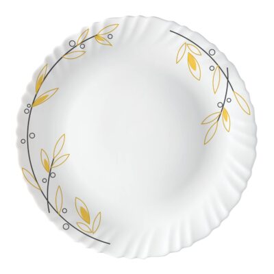 Cello Opalware Dazzle Secret Garden Dinner Set – 35 Pcs | Opal Glass Crockery for 6 | Lightweight & Durable