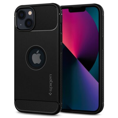 Spigen Rugged Armor Matte Black Case for iPhone 13