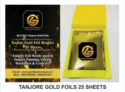 Sgls Tanjore gold foils 6x4 Size 25 Pages Gold foils Book for Tanjore Painting, Frame Art Temple Decor Mysore Painting, Art & Crafts Home Decoration