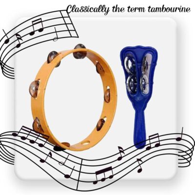 Yoshiva Hand Tambourine without Skin | Multi-Color Plastic Percussion Instrument | Lightweight Khanjari for Kids, Beginners, School Music & Bhajan | Combo Pack of 2