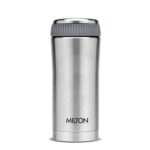 Milton Optima 420 Thermosteel Flask, 410 ml, Silver | ISI Certified | Hot & Cold | Rust Proof | Leak Proof | 18/8 Stainless Steel | Tea, Coffee, Juice Bottle