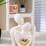 Street27 Hugging Couple Romantic Figurine – White Decor Showpiece