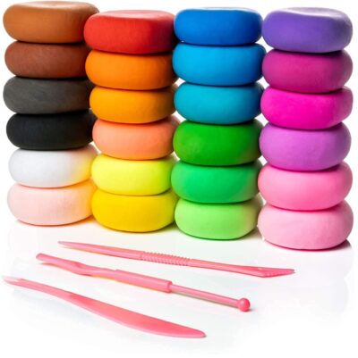 ECLET 12 Color/Set Light Air Dry Polymer Plasticine Modelling Clay - Super Light DIY Soft Creative Handgum Educational Toys
