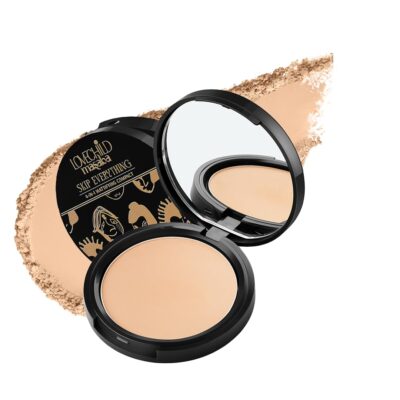 Lovechild Masaba All 4-In-1 Mattifying Compact - Perfect Matte Coverage, Moisturizer, Primer & Skin Repair, With Macadamia Oil & Vitamin E, Moody Mama (Light) - 9G