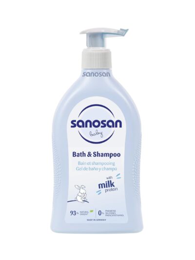 bath & shampoo Hydrolysed Milk Protein Formula Daily Head To Toe Milky Wash No Tear Formula For Newborn Baby 2 In 1 Shampoo & Body Wash- 500 ml