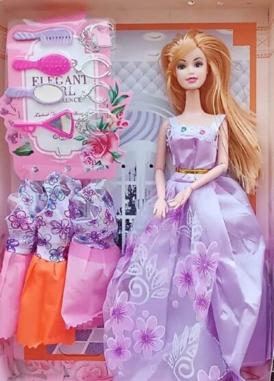 AB99 COLLECTION Pretty Fashion Doll with Movable Joints & Long Hair – Gift Toy for Girls