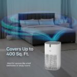 Qubo Smart Air Purifier Q400 for Home by Hero Group | 400 Sqft | 99.99% Allergen Removal | HEPA H13 | 9000 Hrs Filter Life | App & Voice Control | Energy Saving | Ultra-Quiet BLDC Motor (White)