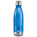 Milton Duo DLX 1000 Thermosteel Bottle, 1 Litre, Matt Blue | 24 Hr Hot & Cold | Leak Proof | Easy Grip | Rust Proof | Double Wall Vacuum Insulated | Ideal for Office, Travel & Gym