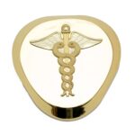 ZAHEPA Dr. Caduceus Metal Paperweight – Classic Desk Accessory