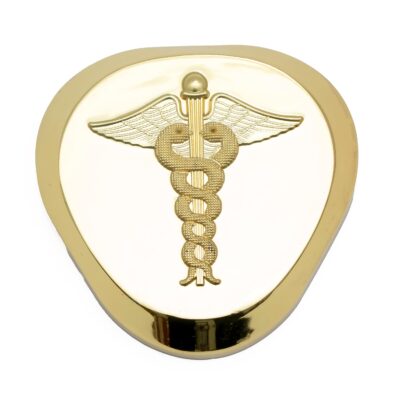 ZAHEPA Dr. Caduceus Metal Paperweight – Classic Desk Accessory