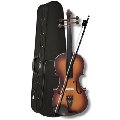 Musical Works AA Quality Violin Bakan Wood for Music Enthusiasts and Students With Box, Lilon Fiber Bow,Rosin All accessories are made by pure wood, no plastic used. Li06