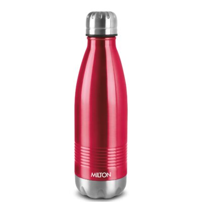 Milton Duo DLX 750 Thermosteel Water Bottle, 700 ml, Maroon | 24 Hr Hot & Cold | Leak Proof | Rust Resistant | ISI Certified | Double Wall Vacuum Insulated | Ideal for Office, Gym & School