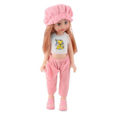 BKDT Marketing Alice Doll with Moveable Arms & Legs – Pink & White Dress | Diwali Gift Toy for Girls