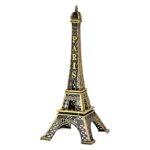 Oblivion Antique Eiffel Tower Metal Showpiece – Golden Desk Decor (13 cm)