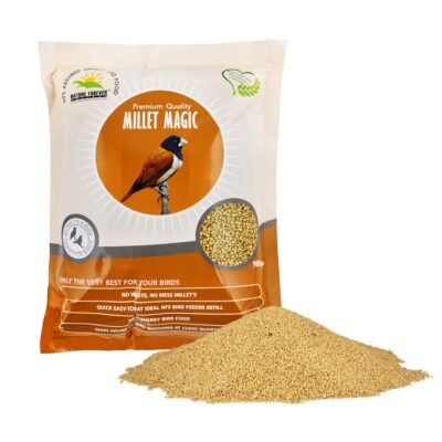 Nature Forever Millet Magic – 900 g – High-Energy Bird Food Mix for Sparrows, Budgies, Finches, Parakeets, Parrots & Munias – NFS Bird Feeder Refill