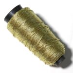 Golden Zari Embroidery Material for Craft, Decoration, Gift Wrapping, Hair Designing, Macrame, Jewelry Making - Dori/Rope (126m/Roll, 1MM)