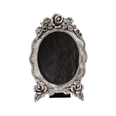 NM Aluminium Silver-Plated Triple Rose Tabletop Photo Frame (20x13 cm)