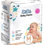 Baby Diaper Pants with Advanced Leak Protection | Soft & Comfortable| Medium | 7-12 Kg | 72 Counts | Pack of 1