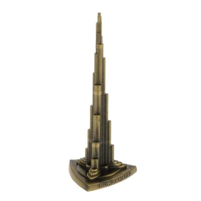 VR Creatives Burj Khalifa Metal Paperweight – Antique Finish (12 cm)