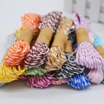 Present 12 Color 2 Tone Twisted Paper Thread Colorful DIY Paper Rope Threads for Various Art and Craft Projects and Decoration (12 Colors, 20 Meters Each roll)