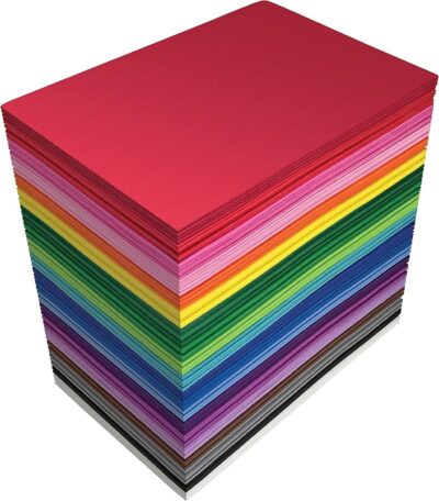 Eclet A4 100 Colored Sheets (10 Sheets each color) Copy Printing/Art and Craft Paper Double Sided Colored Children's Day Gift, Birthday Gift, Party Favors, Christmas decor etc.