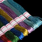 RSP Quality bit Metallic Hand Embroidered Cotton Thread Skeins Set for Craft & Projects (Multicolor, Pack Of 25), 100 Gram