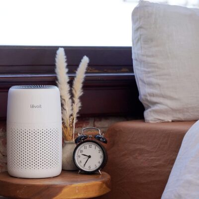 LEVOIT Core Mini Air Purifier For Coverage Area 183 Sq Ft, H13 Truehepa Filter, Remove 99.97% Dust, Smoke, & Pollen, With Fragrance Sponge, (2 Years Warranty), White