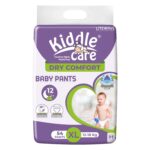 Dry Comfort Baby Diaper Pants | Extra Large (XL) | 12-18 Kg | Pack of 2 | 108 Pieces | Up to 12 Hours Protection, Prevents Leakage, Wetness Indicator