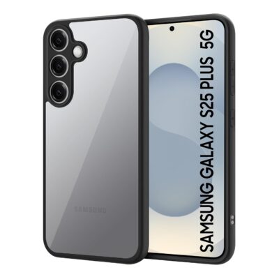 CEDO Ultra Hybrid Transparent Back Cover for Samsung Galaxy S25 Plus 5G (Black)
