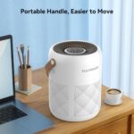 FULMINARE Air Purifiers for Bedroom, HEPA Air Purifiers for Home, Office, Portable Air Filters with Air Quality Monitoring, 3 Speed, Quiet Air Cleaner for Pet Dander, Smoke