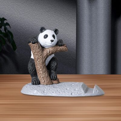 Street27 Cute Panda Mobile Stand – Creative Tabletop Phone Holder Showpiece