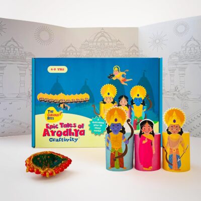 The Curious Bees - Epic Tales of Ayodhya Crafting Kit | 7 Fun Activities Included | Fun & Learning Activity | Gift Hampers