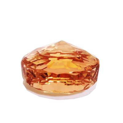VERMA Diamond-Cut Glass Paperweight & Table Showpiece