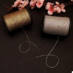 Embroidery Material 1 MM Thin Metallic Glitter Dori Thread for Craft, Jewelry Making, Sewing, Embroidery Work, Toran Making (250 Meters/Roll, 2 Rolls, Golden & Silver)