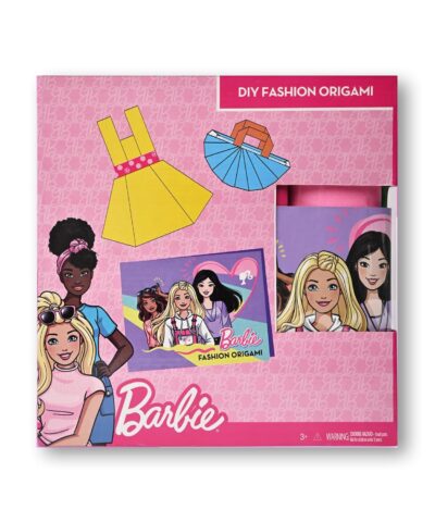 Barbie PPI-BDIY-002 Origami Craft Kit DIY Paper Folding Set for Kids & Girls, Creative Activity Book Designs, Ideal for Ages 6–12, Fun & Educational Crafting Experience