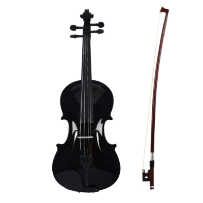 ARCTIC 4/4 Solid Wood Onyx Violin Musical Instrument Violin for Beginners and Kids adults Students with Hard Case, Bow and Rosin (AR-PVK-02)