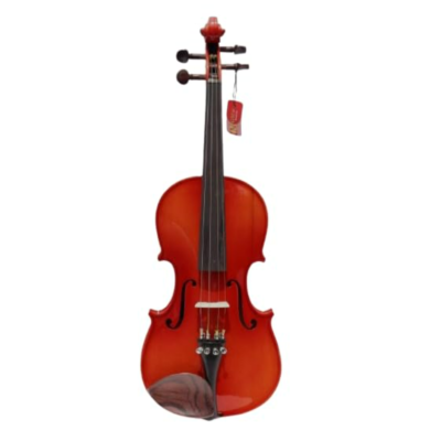 NGM Musicals Handcrafted Solid Wood Acoustic Violin Fiddle with Carrying Case, Bow, Rosin.