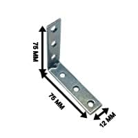 SAWS 8Pcs Stainless Steel L-Shape Wall Brackets with Screws (2.5x2.5x0.5 Inch)