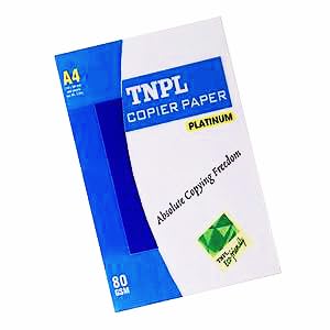 TNPL A4 COPIER PAPER 80 GSM 500 SHEETS - 1 REAM