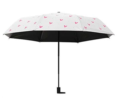 House of Quirk 3-Fold Mini Travel Umbrella – Ultra-Light, Auto Open/Close with Pouch