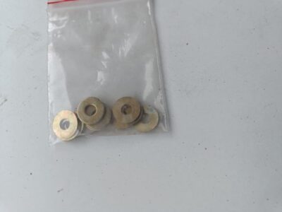 FTE Hardware Plain Flat Mini Washers – Zinc Plated Steel – Set of 10