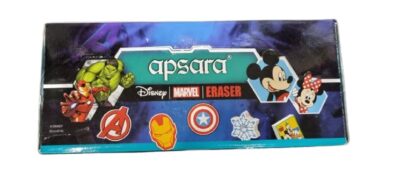 Apsara Disney Eraser Dispenser – Dust-Free, Non-Toxic (50 Pcs)