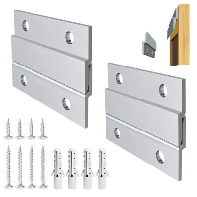 Serplex 2-Inch Aluminum Cleat Hanger Kit (2 Pairs) – 30lb Heavy-Duty Picture & Mirror Mounting Brackets